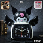 Kids cartoon alarm clock on bedside table for children