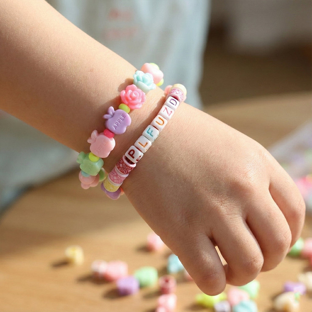 Children's DIY beading set for making bracelets and necklaces