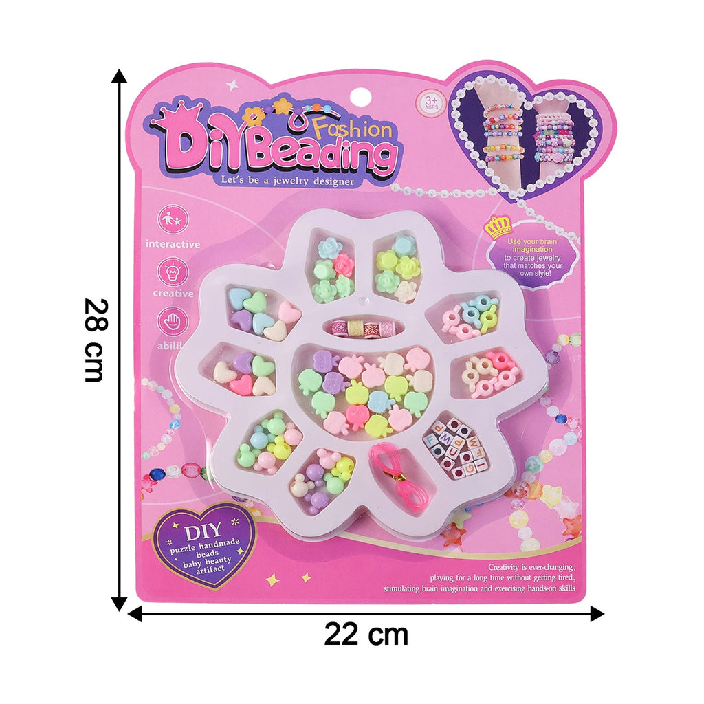 Alphabet beads included in DIY jewellery making kit for kids
