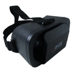 Top view of VR Box virtual reality headset showing adjustable phone compartment