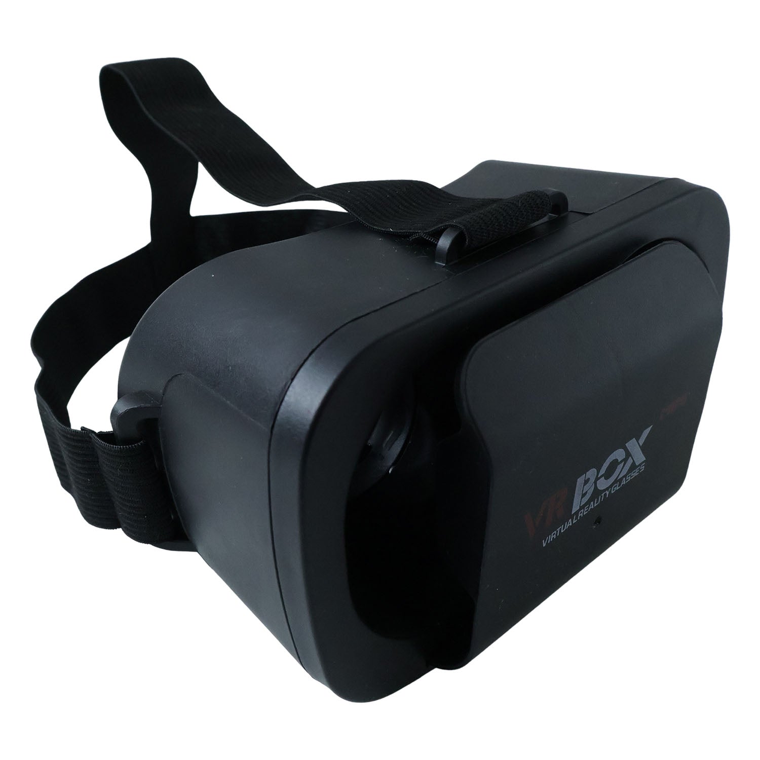 Top view of VR Box virtual reality headset showing adjustable phone compartment