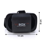 VR Box headset showing adjustable strap and soft eye padding for smartphone virtual reality
