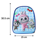 Size display of 12 inch kids backpack, suitable for preschool children