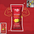 Pollic Kadam Kitchen Surface Cleaner sachet packaging in citrus clove formula