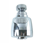 Flexible rotating faucet nozzle with dual flow modes