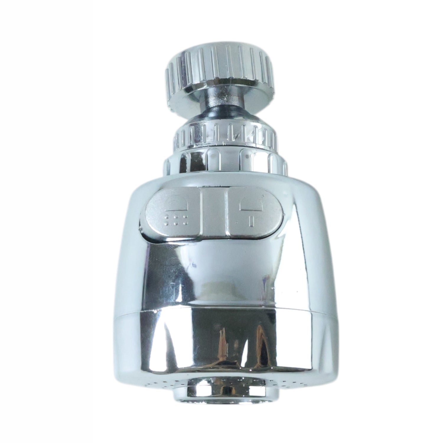 Flexible rotating faucet nozzle with dual flow modes