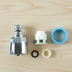 Splash proof faucet aerator for clean and efficient water usage