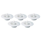 Drain protector strainer filter in rust-resistant white plastic