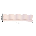 Ergonomic wave-design kitchen sink splash guard reducing mess
