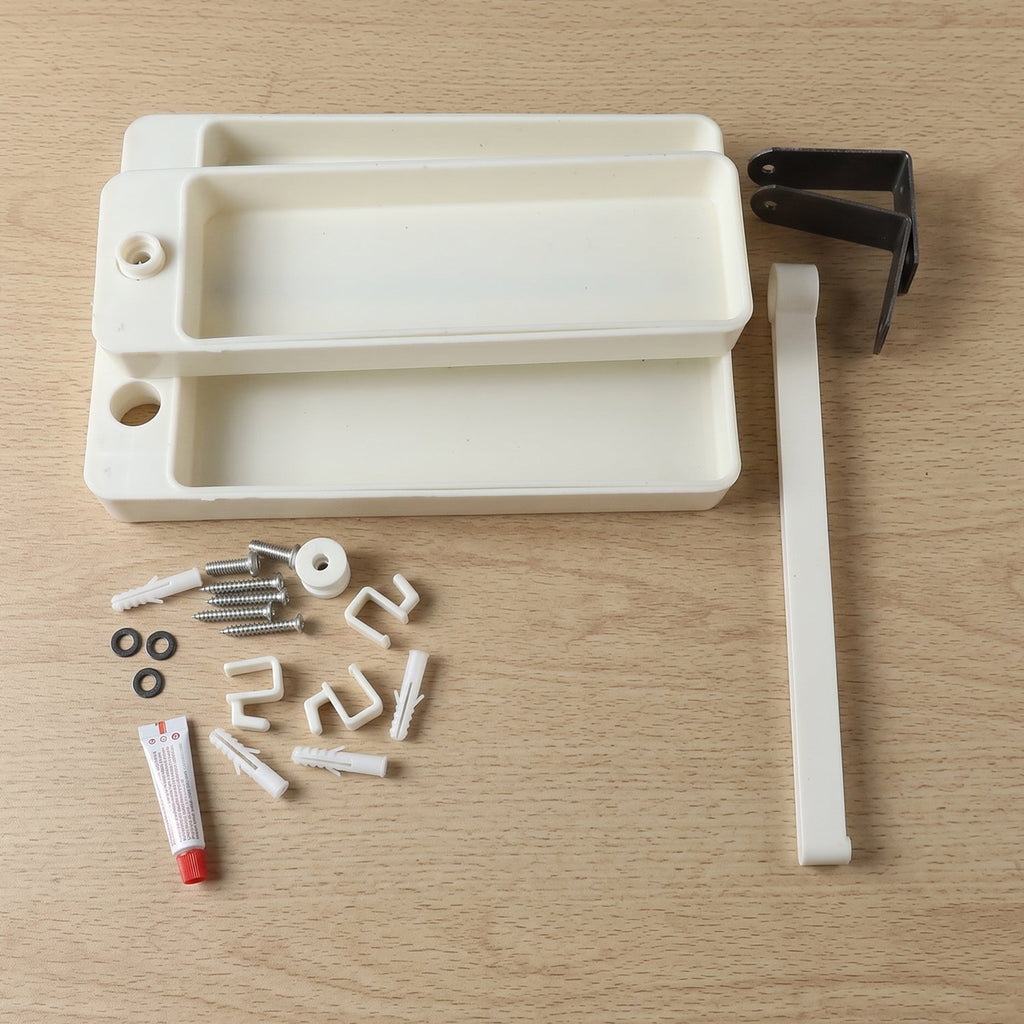 Top-down view showing 360-degree swivel feature of rotating storage rack