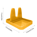 Size dimensions graphic of kitchen lid and spoon holder stand