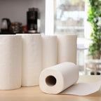 Pack of 4 super-absorbent kitchen rolls ready for pantry storage