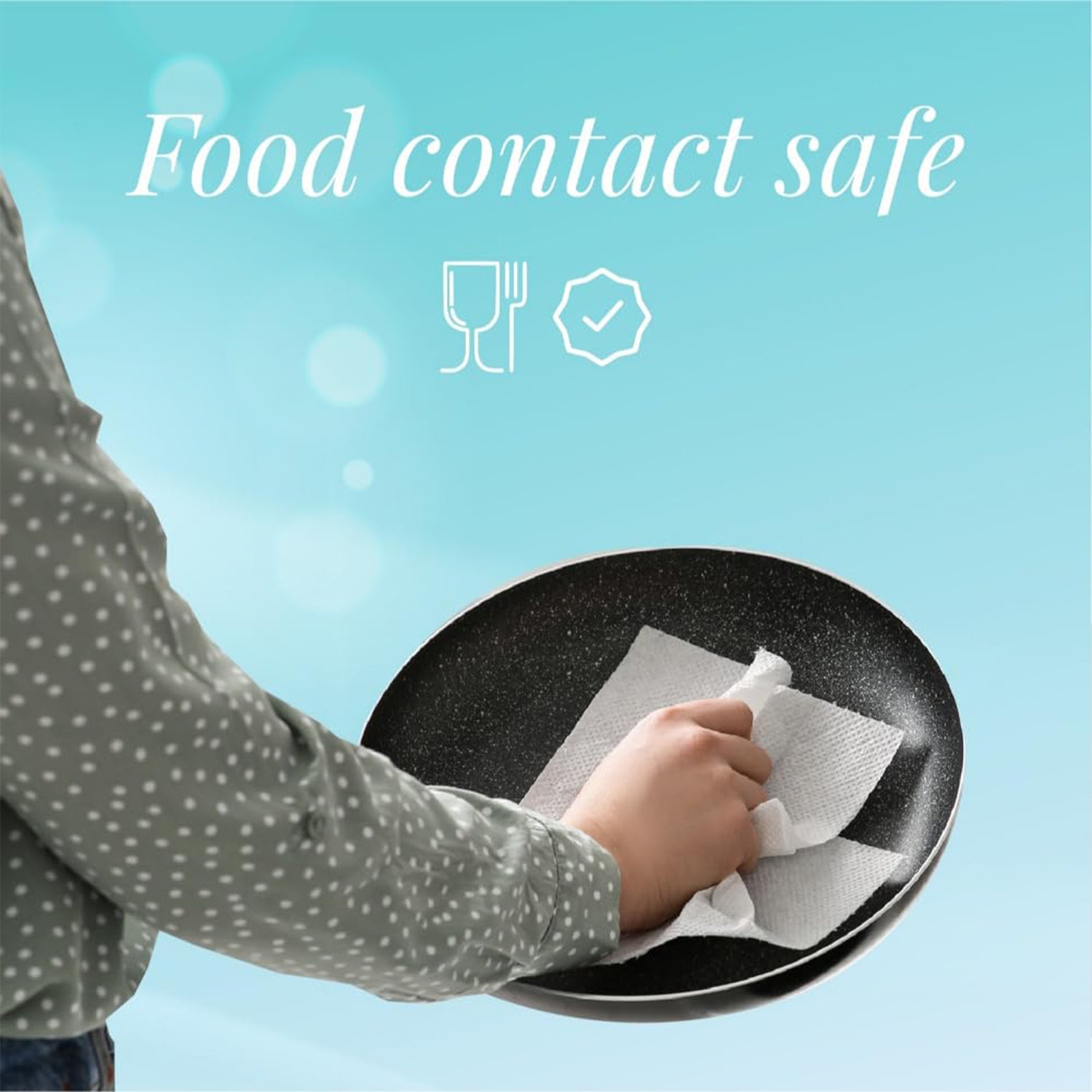 Kitchen towel roll used for wiping spills and drying dishes