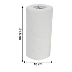 Close-up showing sheet size and perforation on Freshee kitchen paper towel roll