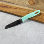 Close up of stainless steel sharp edge kitchen knife