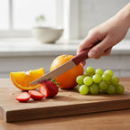 Complete 3-piece stainless steel knife set for kitchen slicing and cutting tasks