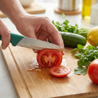 Sharp fruit cutting knives in multipurpose kitchen knife set