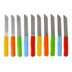 Ergonomic comfortable grip on stainless steel handle knife for food preparation