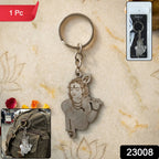 Durable Krishna metal key holder for keys, bags, and accessories