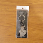 Indian religious metal keychain with Lord Krishna design