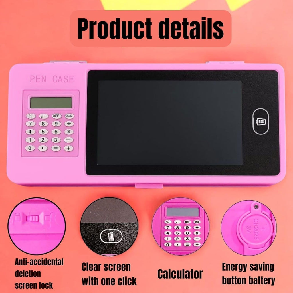 School stationery organizer case with compact design