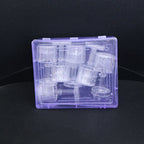 Set of 6 battery-operated LED crystal-effect lamps providing ambient glow