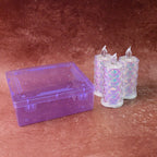 Elegant flameless LED candle lights with crystal design for home ambiance