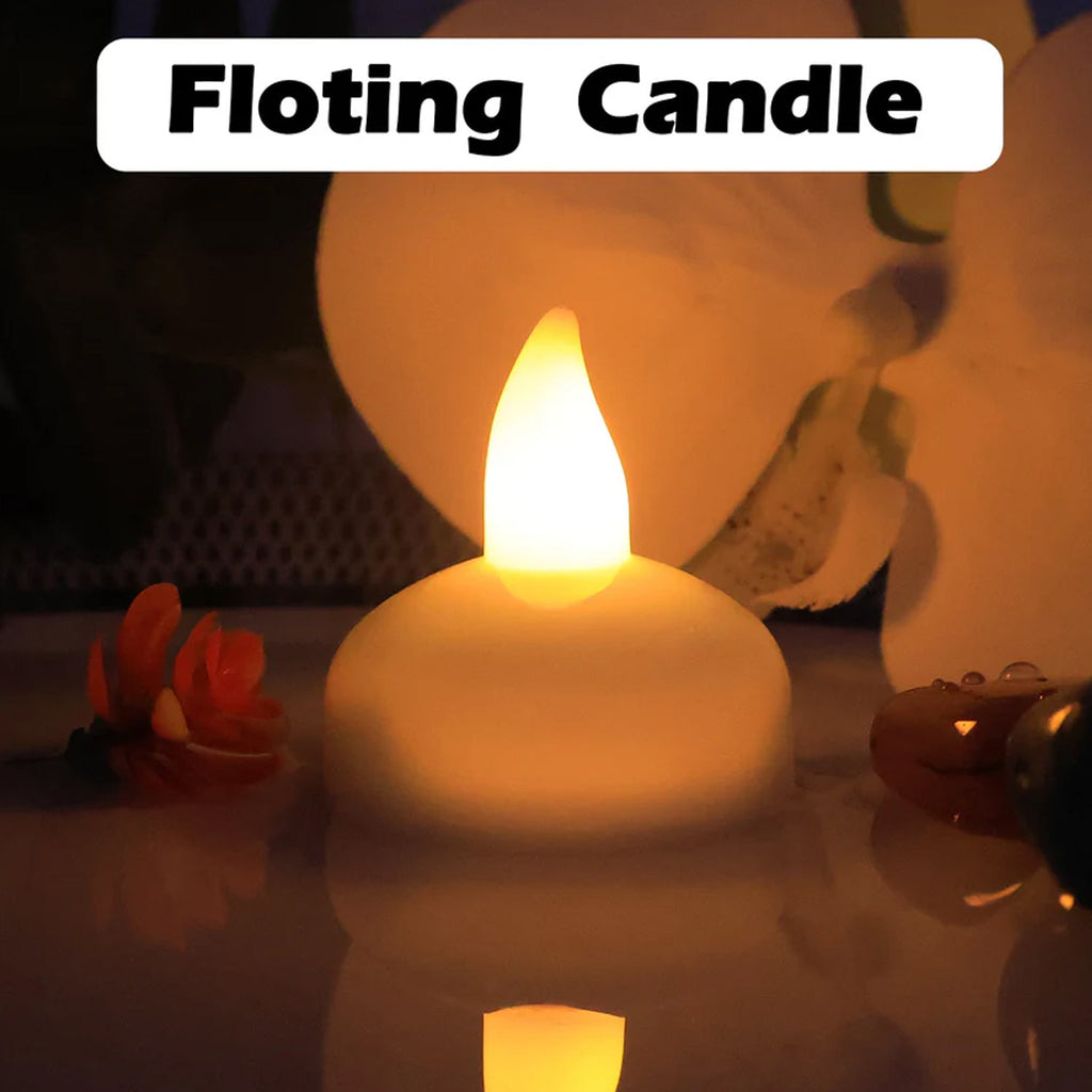 LED tealight candles providing safe and smokeless illumination for festivities