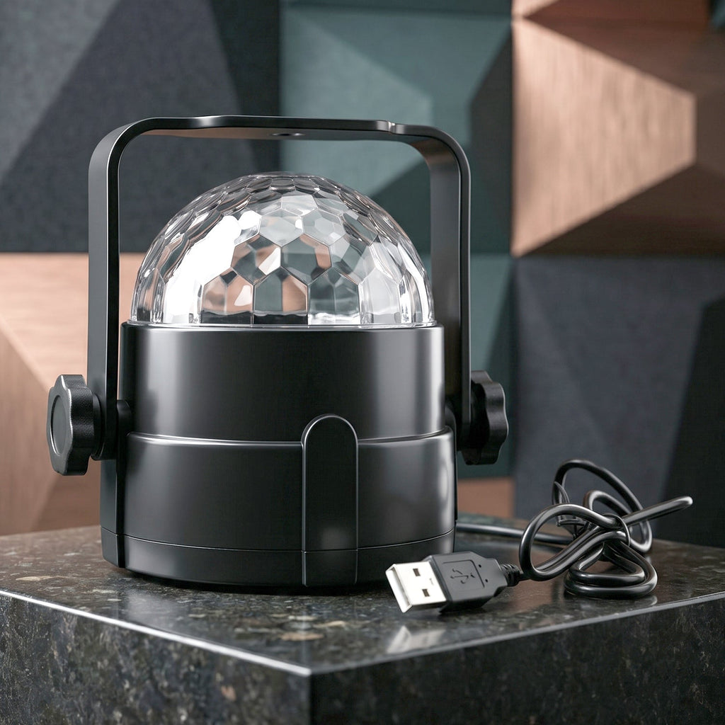 Bright LED Disco Light Projector displaying multiple color modes.