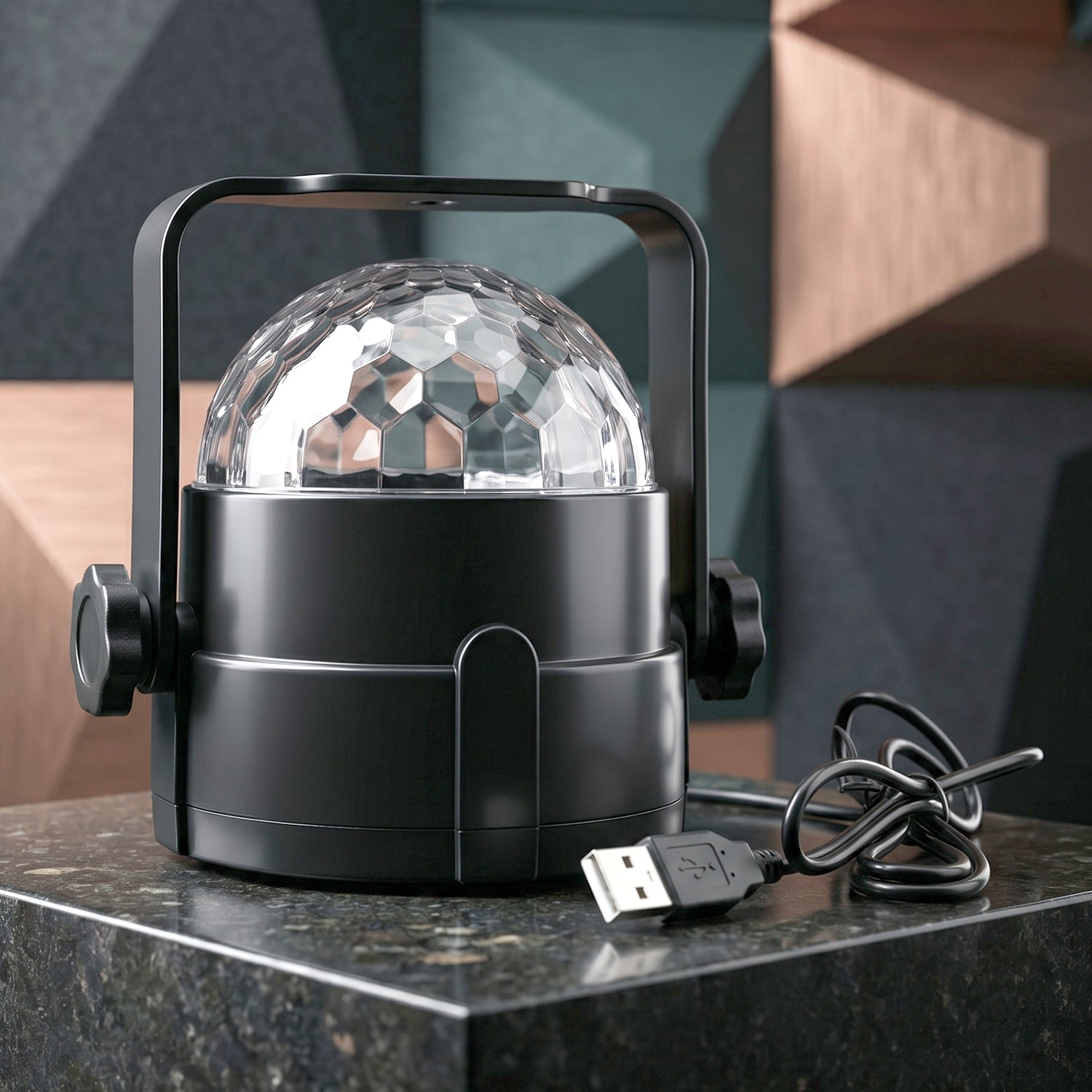 Bright LED Disco Light Projector displaying multiple color modes.
