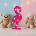A battery operated decorative light illuminating a modern living space.