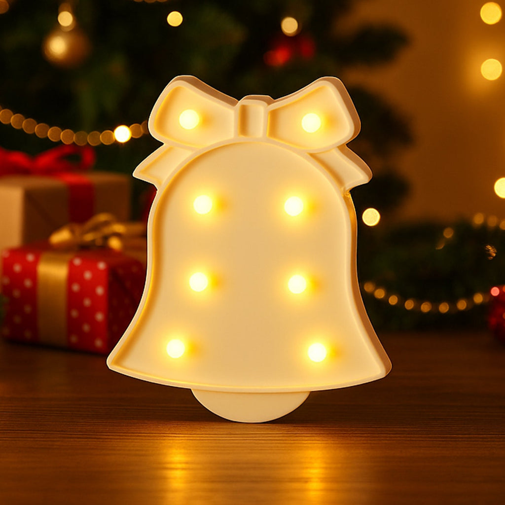 Close-up of pink soft glowing LED Bell Shaped Night Light