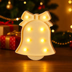 Close-up of pink soft glowing LED Bell Shaped Night Light