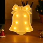 Cute pink bell shaped LED night light designed for kids room decoration