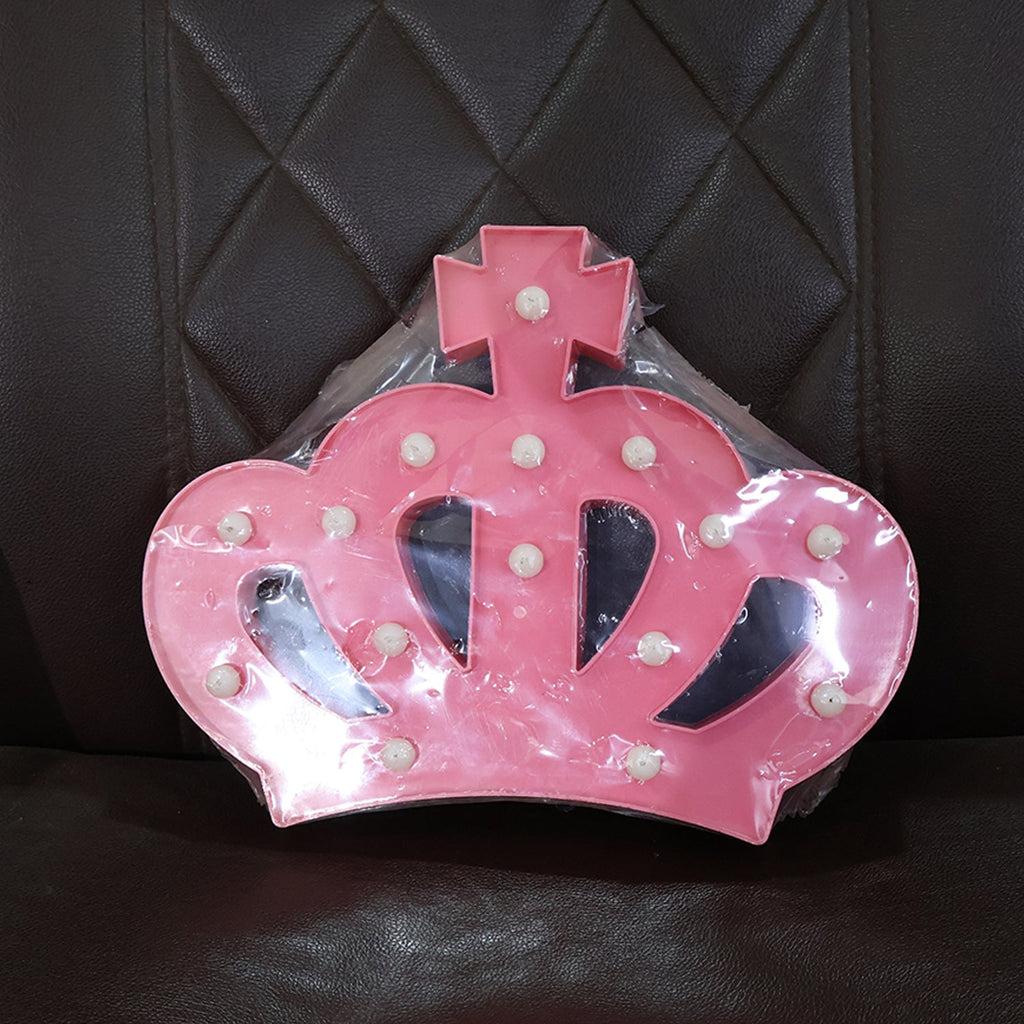 Crown LED night light displayed on a shelf as decorative lighting