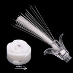 Multicolor LED optic flower night lamps illuminating room softly