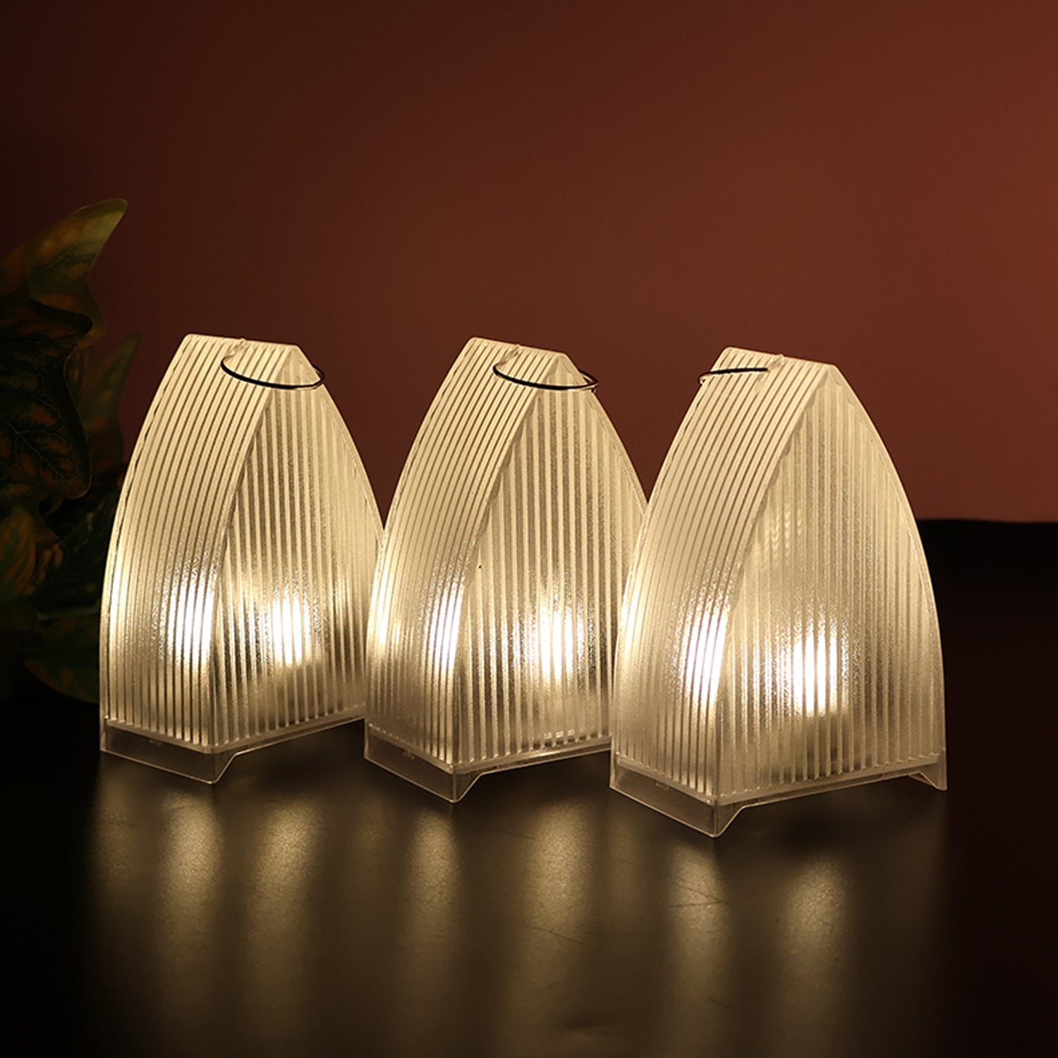 LED candle light showing warm LED flame effect