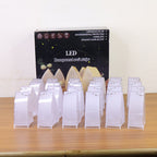Transparent decorative LED candle lights set with flameless design
