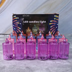 Decorative flameless LED candle light set used for festive décor
