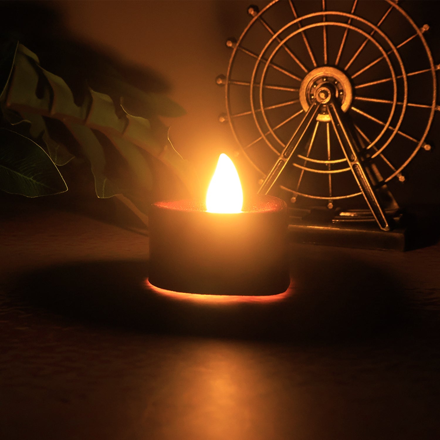 Smokeless and flameless heart shaped LED decorative candles for home décor