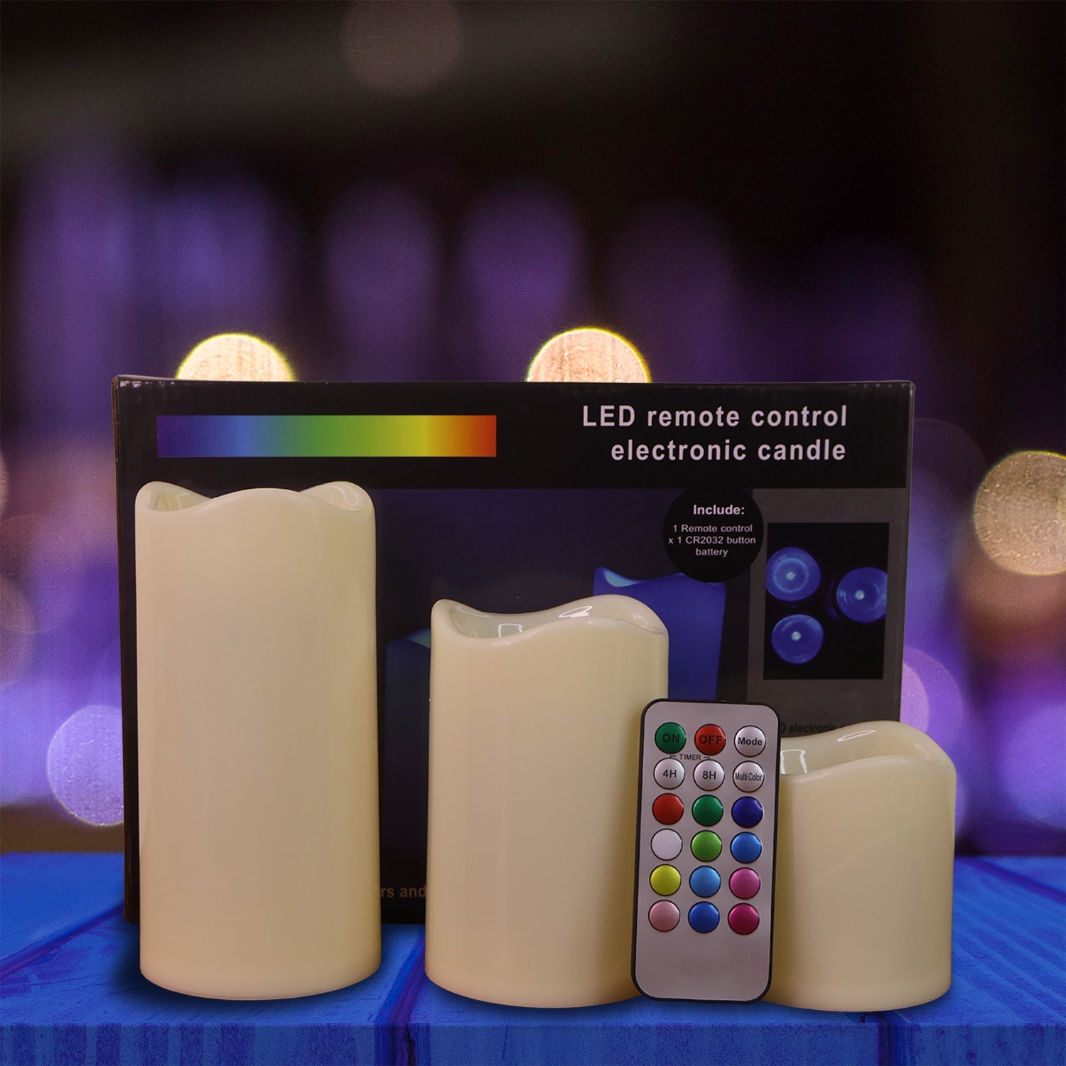 Battery-operated LED flameless candles perfect for Diwali and parties