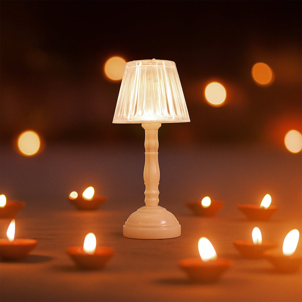 Modern LED crystal table lamps set with rechargeable battery