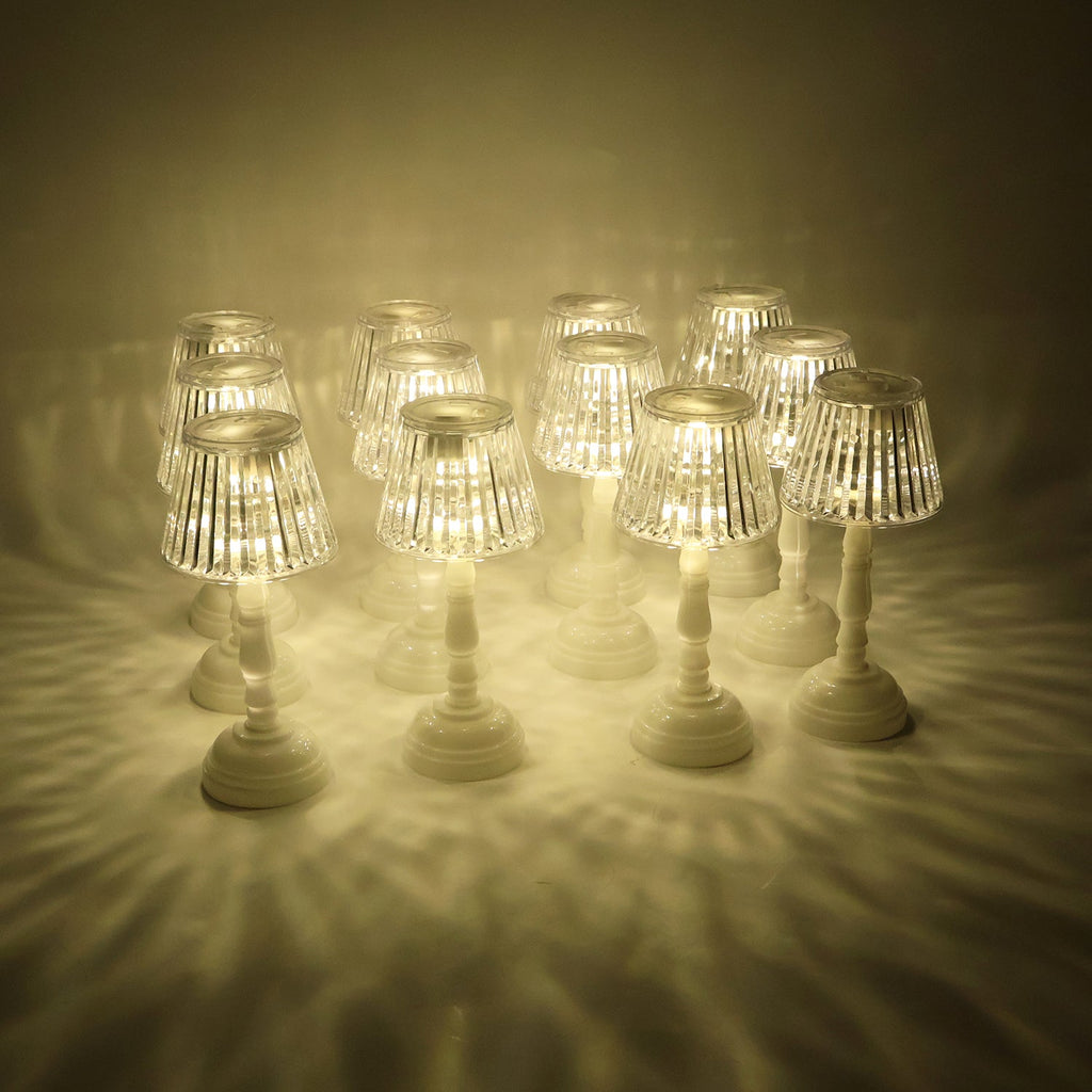 Elegant crystal style LED table lamp for cozy home decor