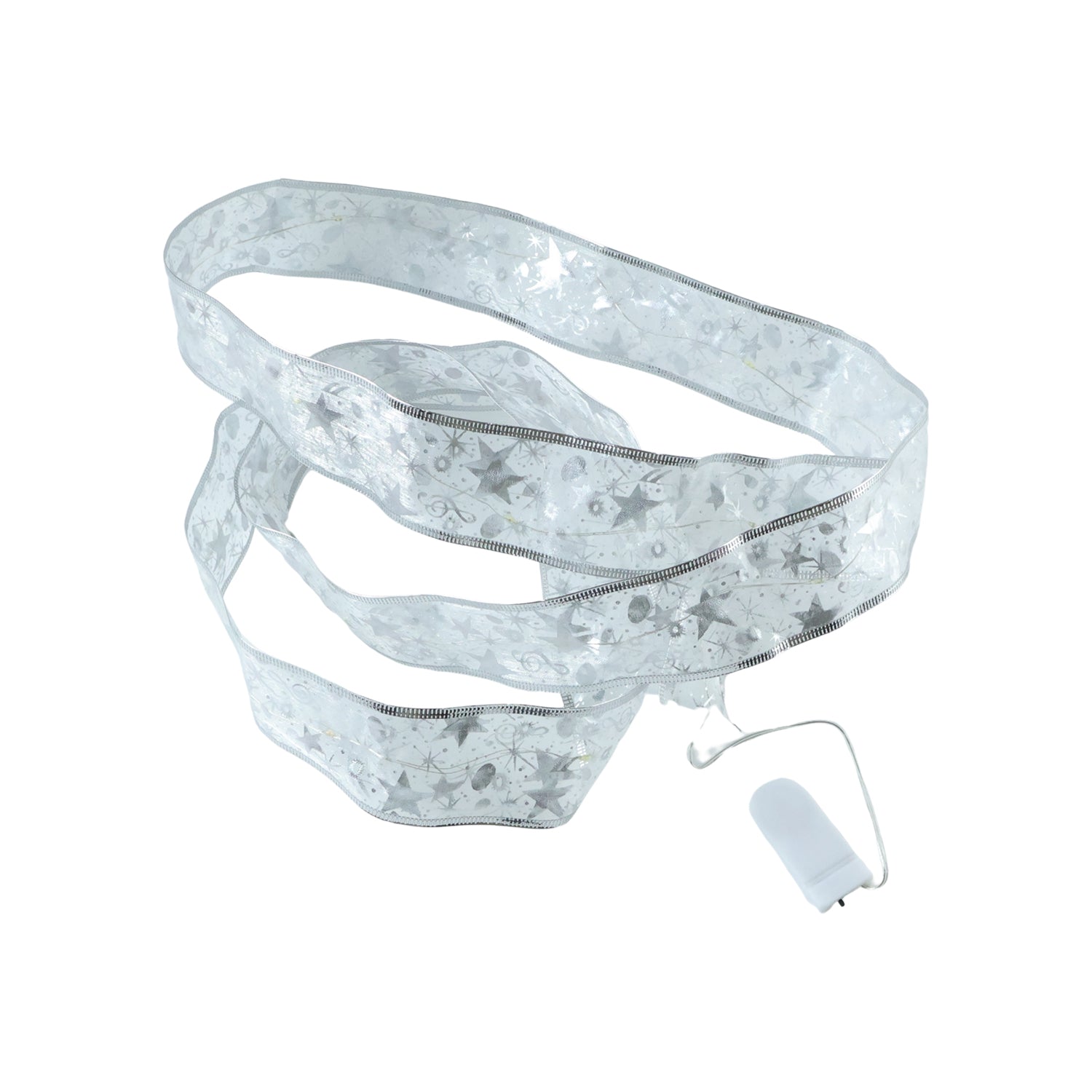 Close-up of multicolor LEDs on flexible ribbon light strip