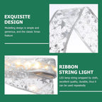 Decorative LED ribbon light strip detail showing vibrant colors