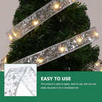 Flexible LED ribbon light glowing in festive setting