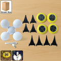 Two solar garden LED ground lights with decorative multi-panel design