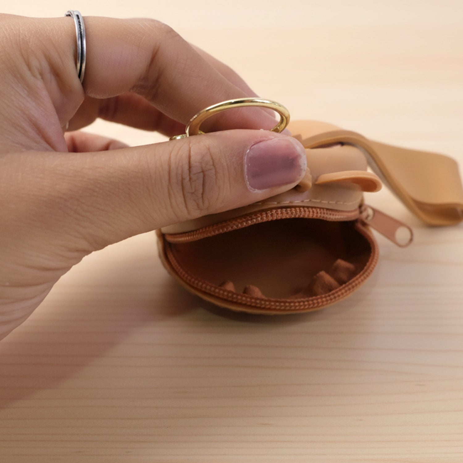 Lightweight silicone mini pouch ideal for daily carry