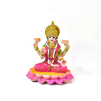 Elegant Lakshmi Mata idol on lotus base for home temple decoration