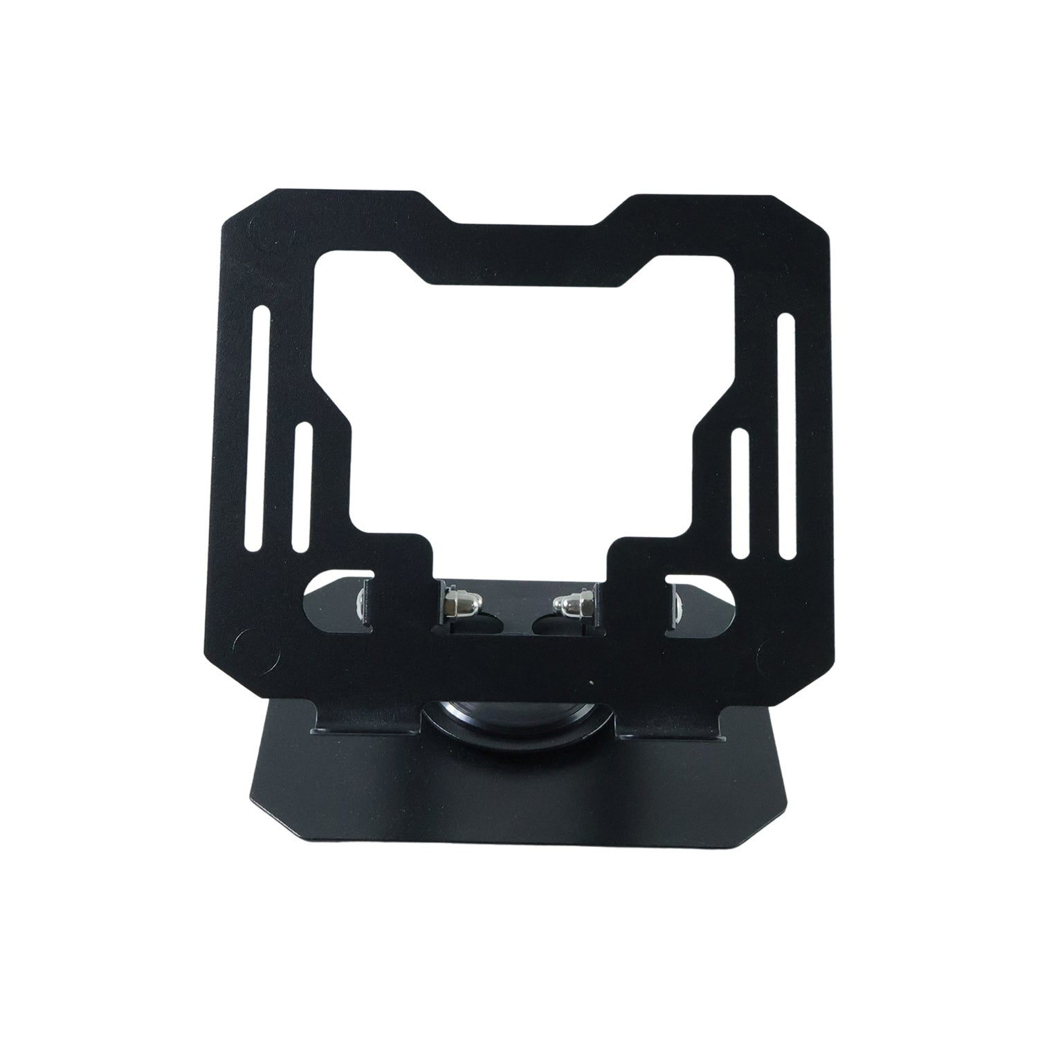 Modern metal stand for tablets and mobile devices, foldable and stable